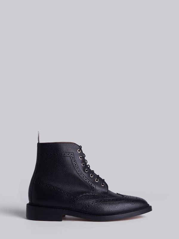 wingtip brogue boots