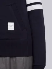 Womens Full Zip Hoodie With Engineered 4-Bar Stripe