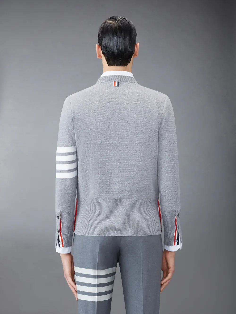 Wool 4-Bar Pullover | Thom Browne Wool 4-Bar Pullover | Thom Browne