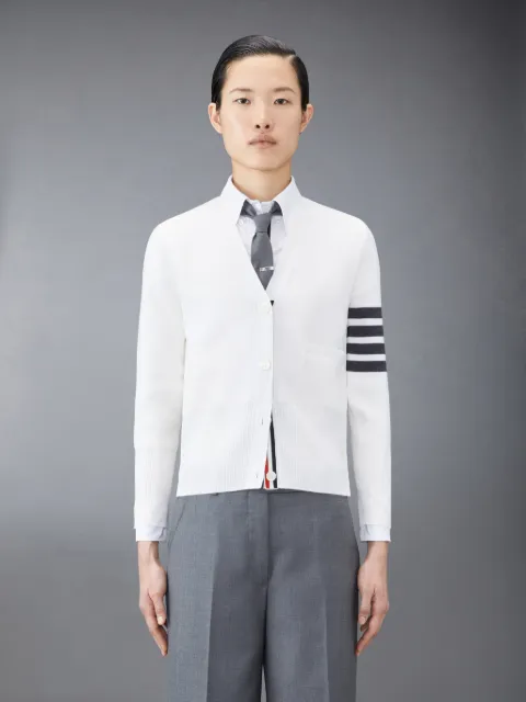 Thom browne outlet white cardigan