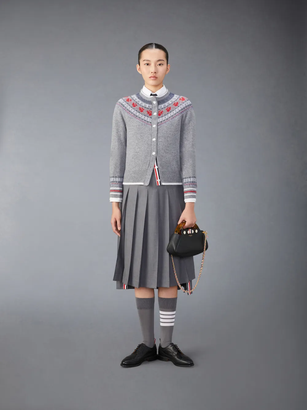 Wool and Mohair Rose Cardigan | Thom Browne
