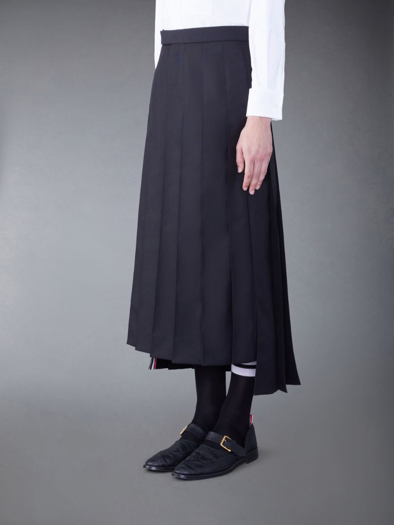 Wool Classic Pleated Skirt | Thom Browne