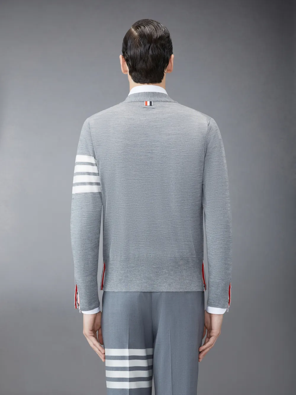 Wool Classic V-Neck Cardigan | Thom Browne Wool Classic V-Neck Cardigan | Thom Browne