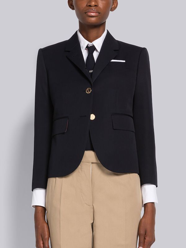 Wool Gabardine High Armhole Sport Coat