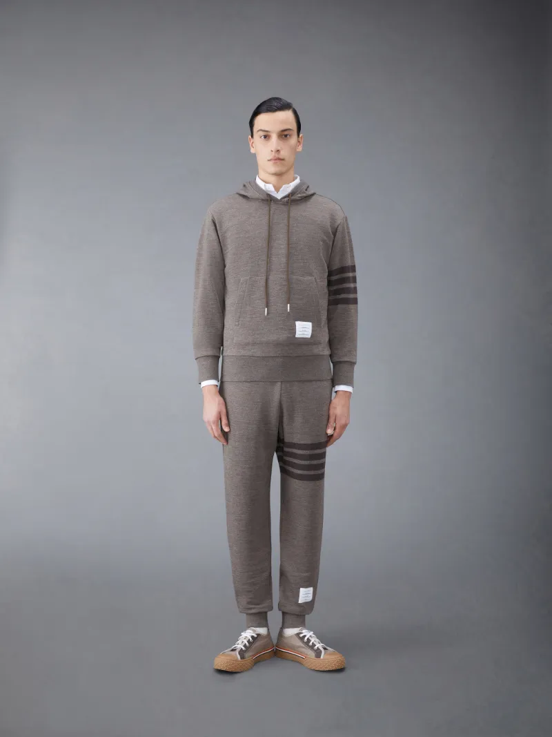 Wool Loopback 4Bar Hoodie Pullover Thom Browne