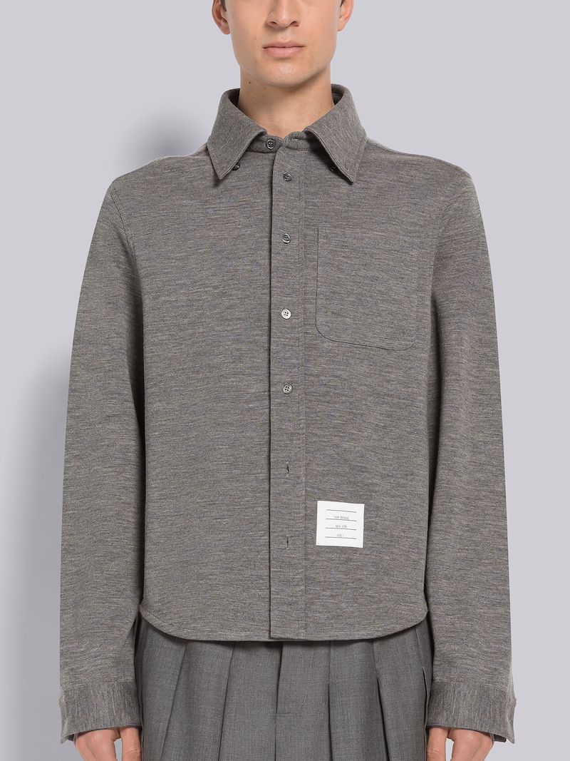 Wool Milano Button Down Shirt