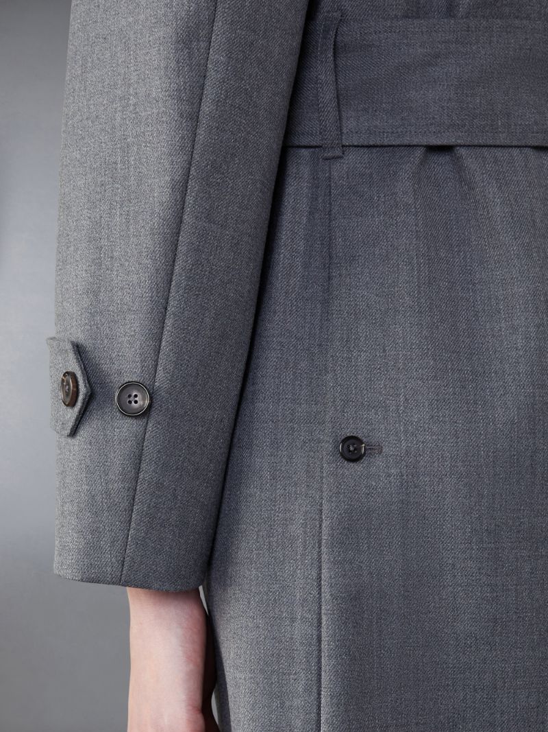 Wool Twill Unconstructed Trench Coat | Thom Browne