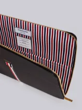 Zip Around Soft Document Wallet In Tumbled Calf Leather