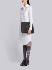 Zip Around Soft Document Wallet In Tumbled Calf Leather