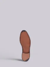 卵石纹红白蓝皮底鞋