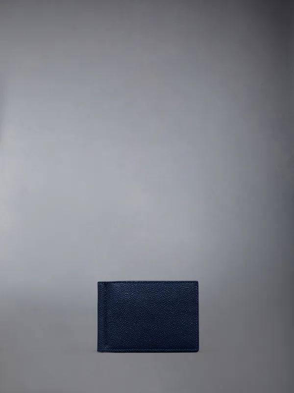 ペブルグレインレザー マネークリップ付き財布