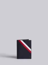 卵石纹小牛皮三色条纹双面卡套