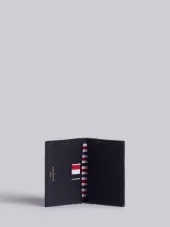 卵石纹小牛皮三色条纹双面卡套