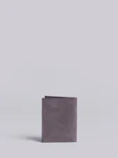 灰色牛巴革折式卡夹