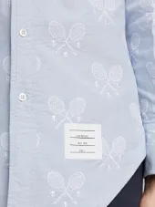网球刺绣衬衫
