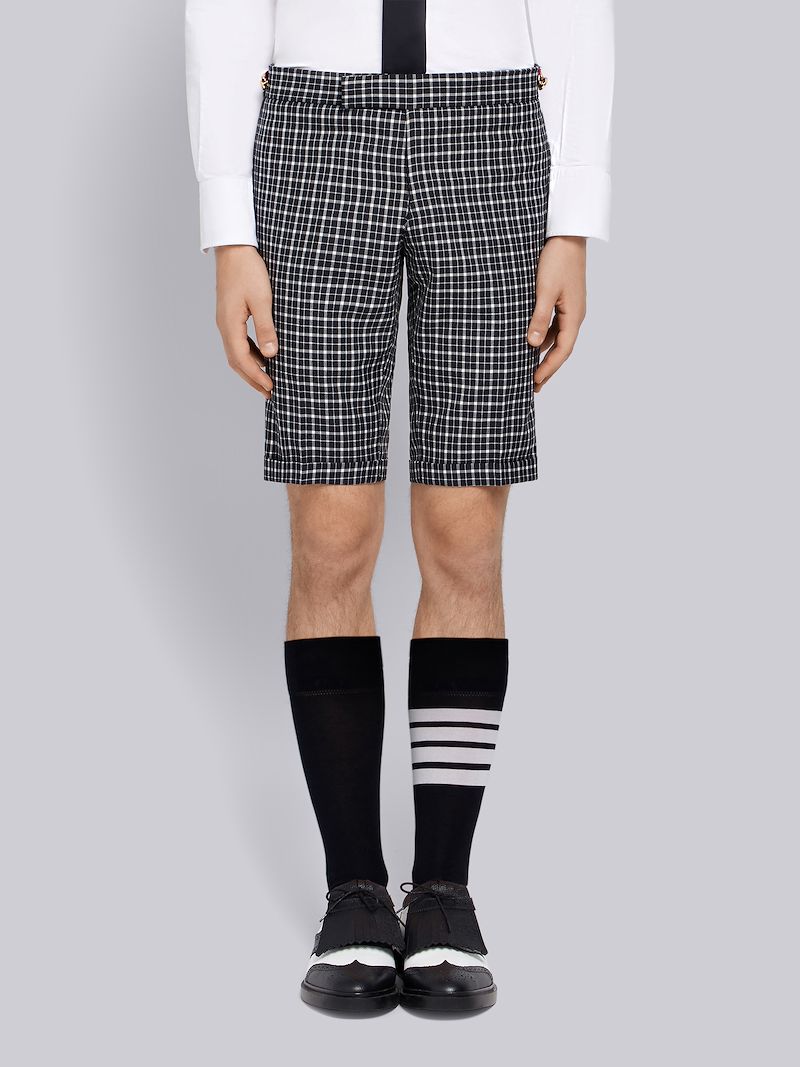 ウィンドウペン ショートパンツブルー Thom Browne 公式オンラインサイト