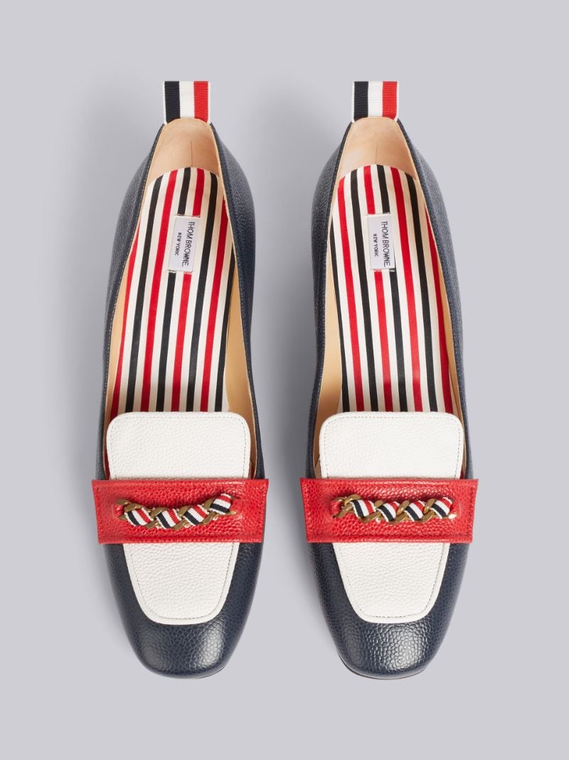 THOM BROWNE ローファー トリコロール | venezafoods.com.br