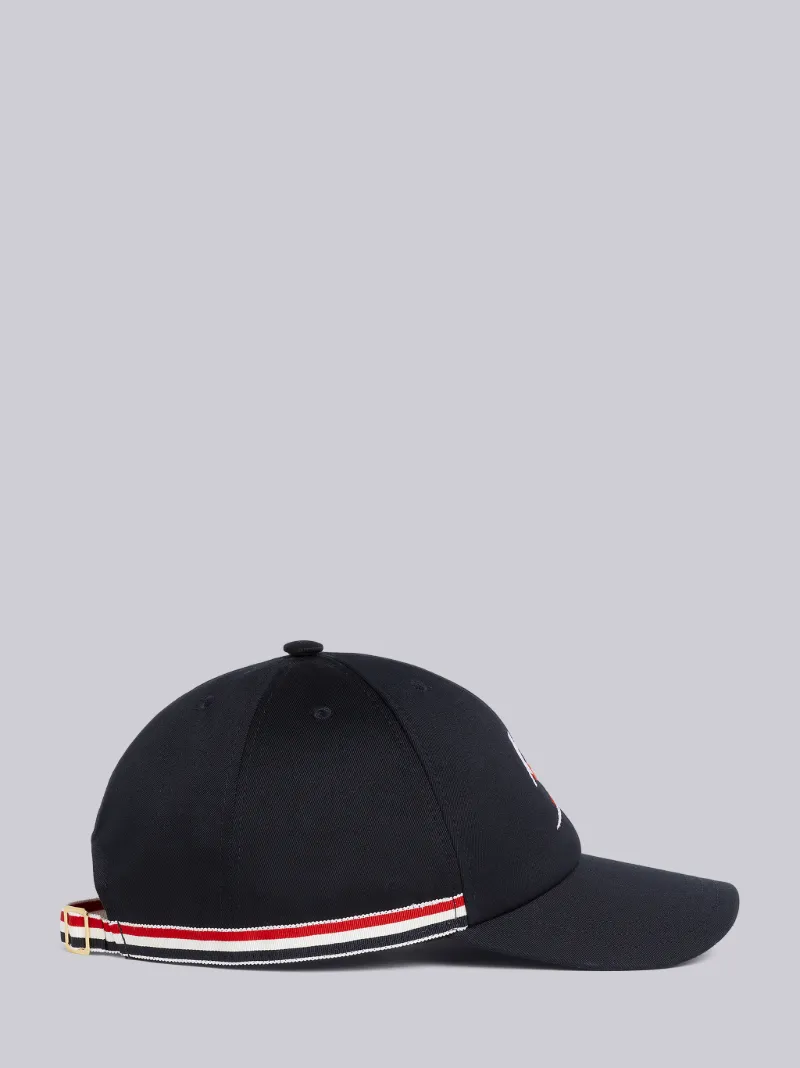 THOM BROWNE ストライプ クラシック 6パネル ベースボール キャップ