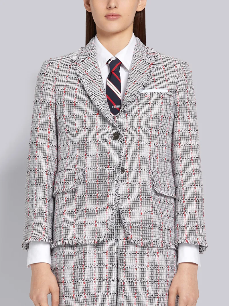 THOM BROWNE. グレー チェック柄 ジャケット THOM BROWNE.グレーチェックジャケット