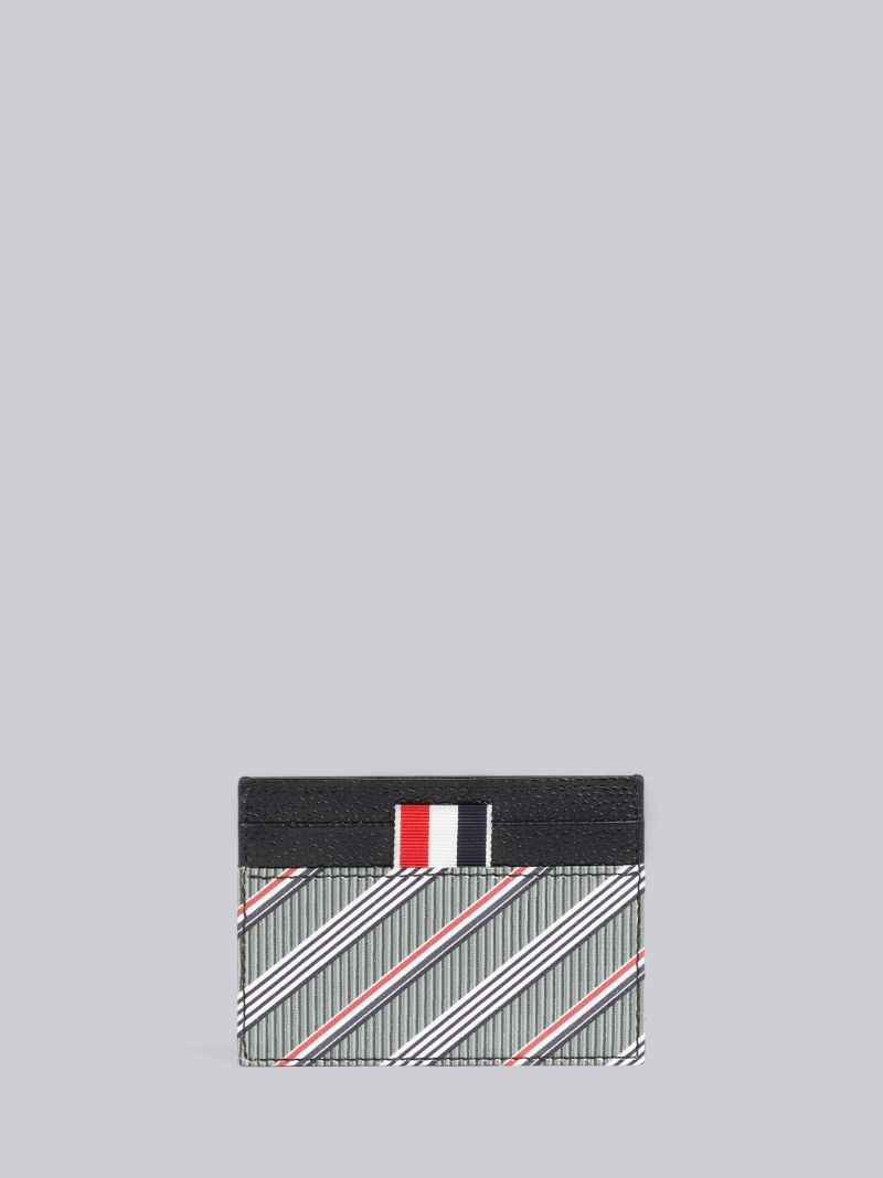 ミディアムグレー モノグラムコーティングキャンバス ダブルサイド カードホルダー