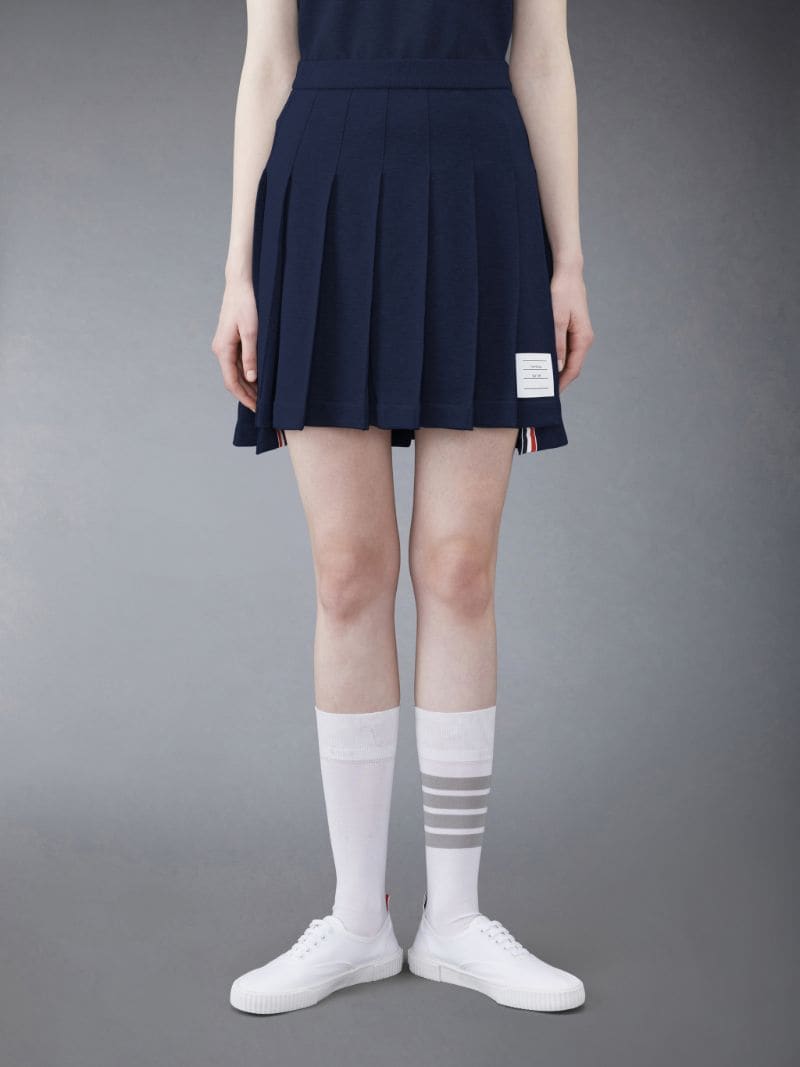 綿→100トムブラウン スカート ネイビー