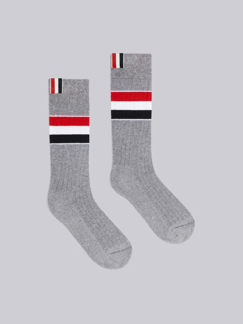 ストライプ 靴下グレー Thom Browne 公式オンラインサイト