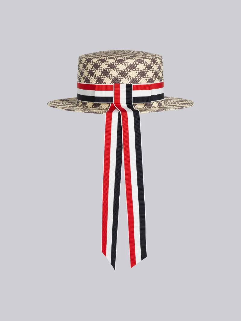 THOM BROWNE トリコロール ハット 帽子 トムブラウン リボン THOM BROWNE トリコロール ハット 帽子 トムブラウン リボン