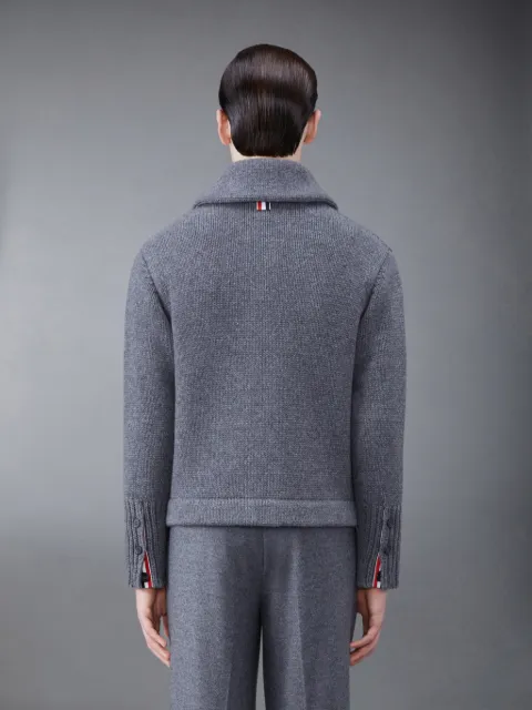 カシミヤ ストライプ スウェットパンツグレー | Thom Browne 公式オンラインサイト