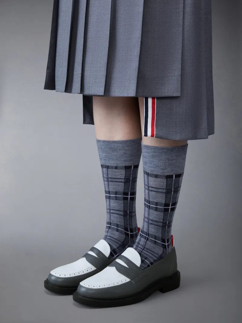 未使用 THOM BROWNE. ぺブルグレインレザー 3ボウ ローファー 37 | www