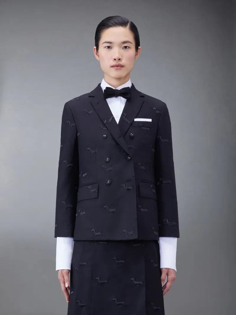 ウール クラシック ヘクター スポーツ コートブラック | Thom Browne 