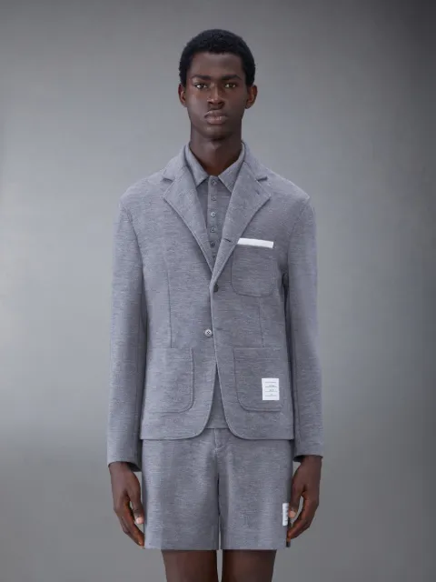 4BAR ニットジャケットグレー | Thom Browne 公式オンラインサイト