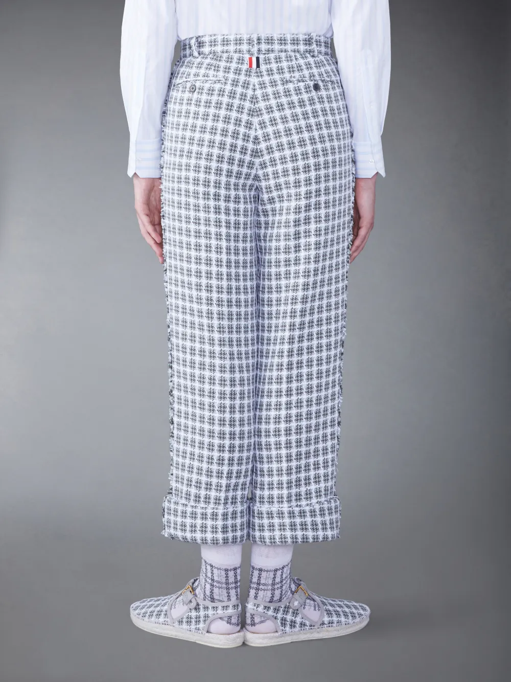 ハウンドトゥースチェック パンツグレー | Thom Browne 公式オンラインサイト