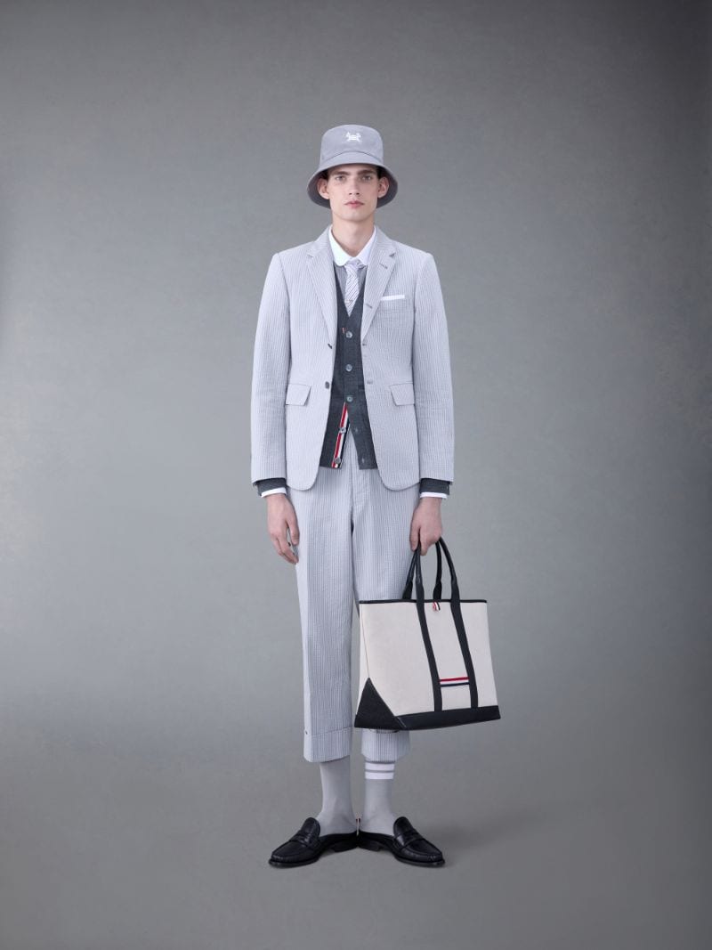 ストライプ ジャケットグレー | Thom Browne 公式オンラインサイト