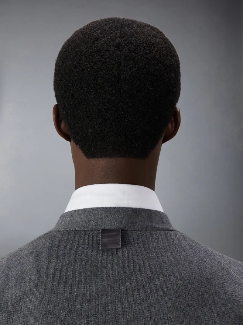 コットン ミラノステッチ カーディガングレー | Thom Browne 公式 