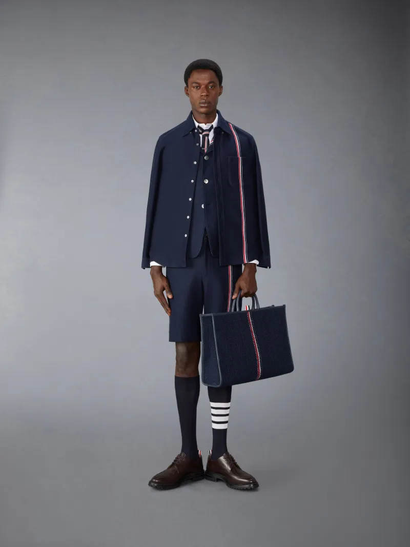コットンバミューダ ショートパンツブルー | Thom Browne 公式