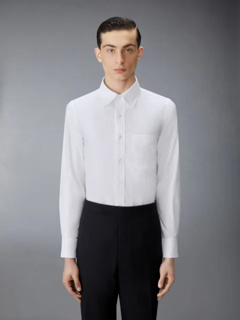 THOM BROWNE トリコ グログラン BDシャツ サイズ0｜ファッション