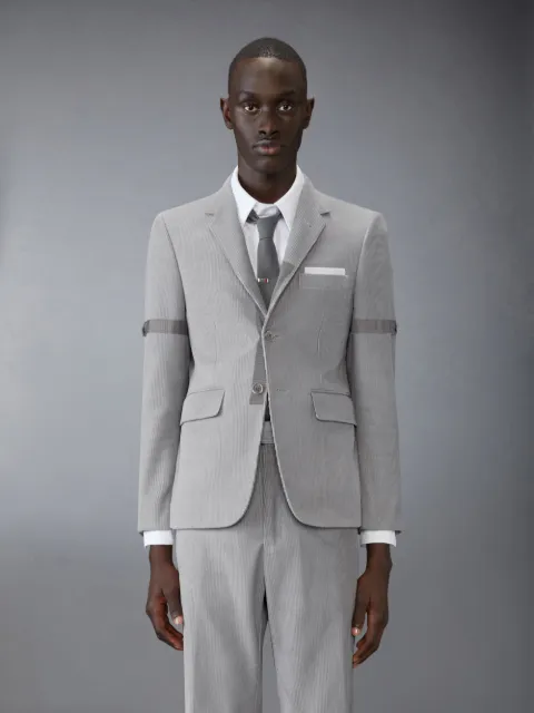 4BAR トラックジャケットグレー | Thom Browne 公式オンラインサイト 4BAR トラックジャケットグレー | Thom Browne 公式オンラインサイト