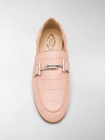 tod's crocodile effect loafers