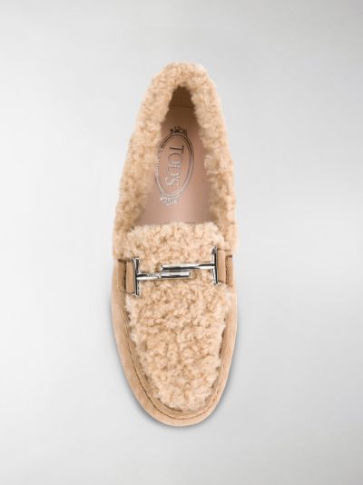 shearling loafers