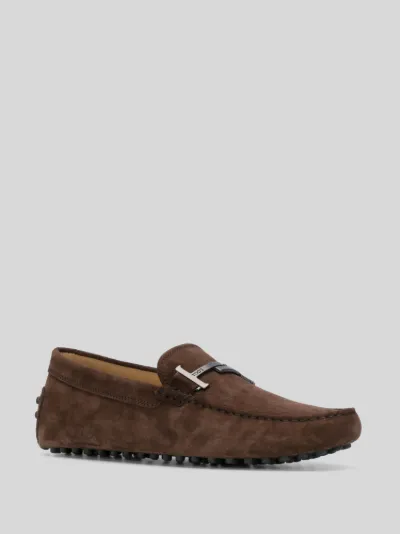 tod's gommino suede driving shoes