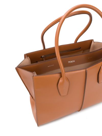 leather shopper