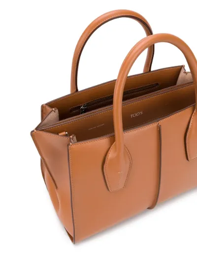 tods pocket medium leather shopper