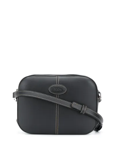 small black leather crossbody bag