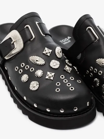 studded leather shoes