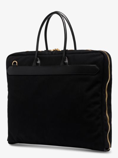 black suit carrier