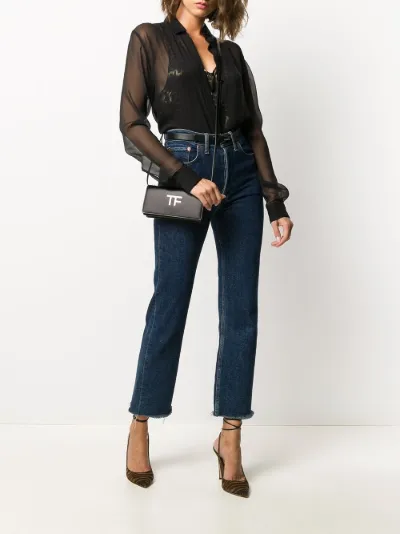 TOM FORD Borsa mini Palmellato nero | MODES