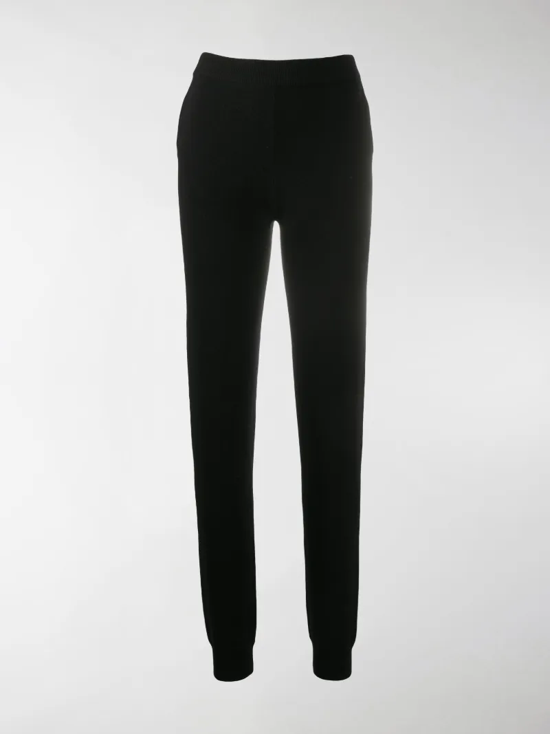 black cashmere joggers