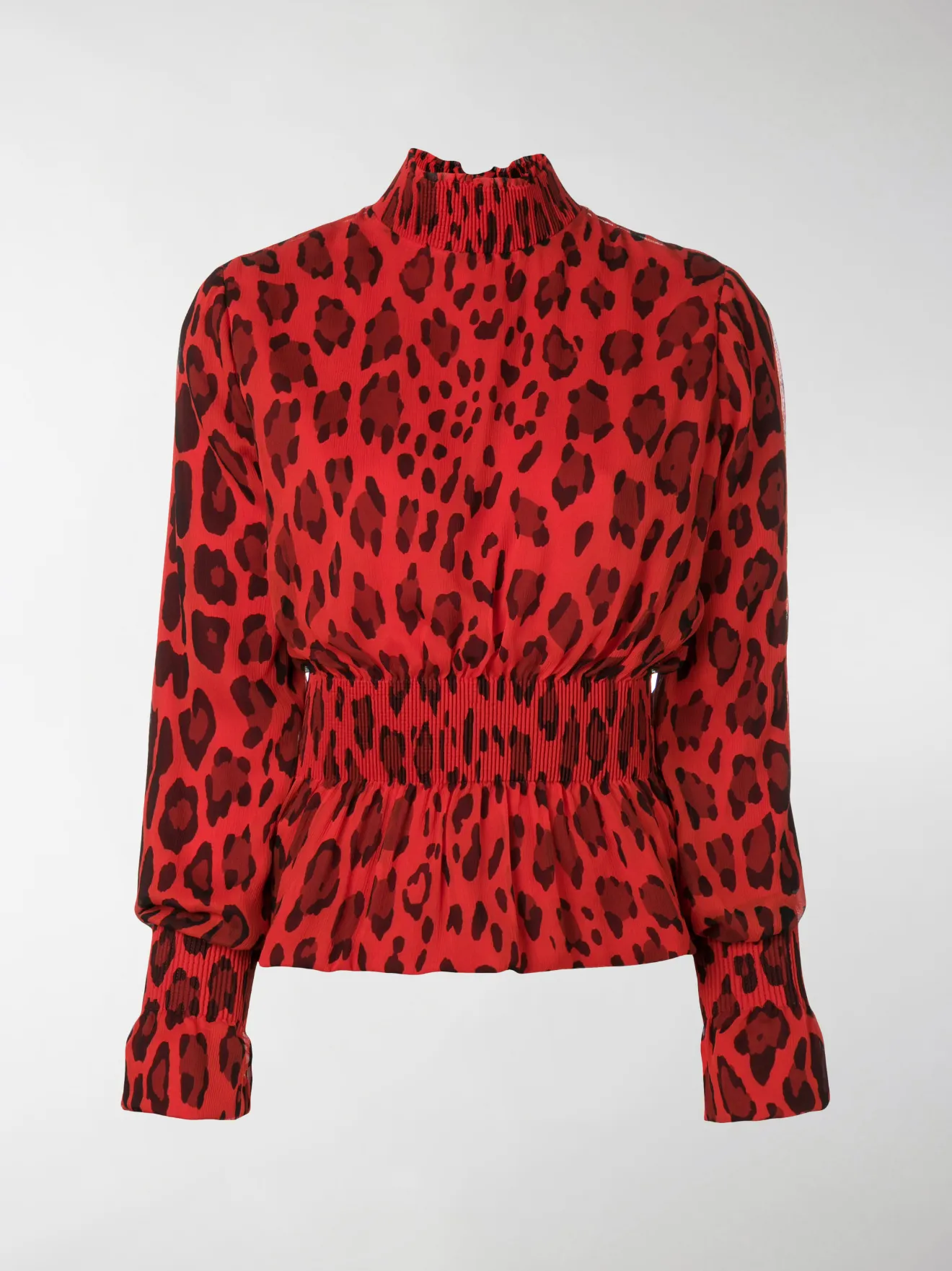 primark red leopard print top