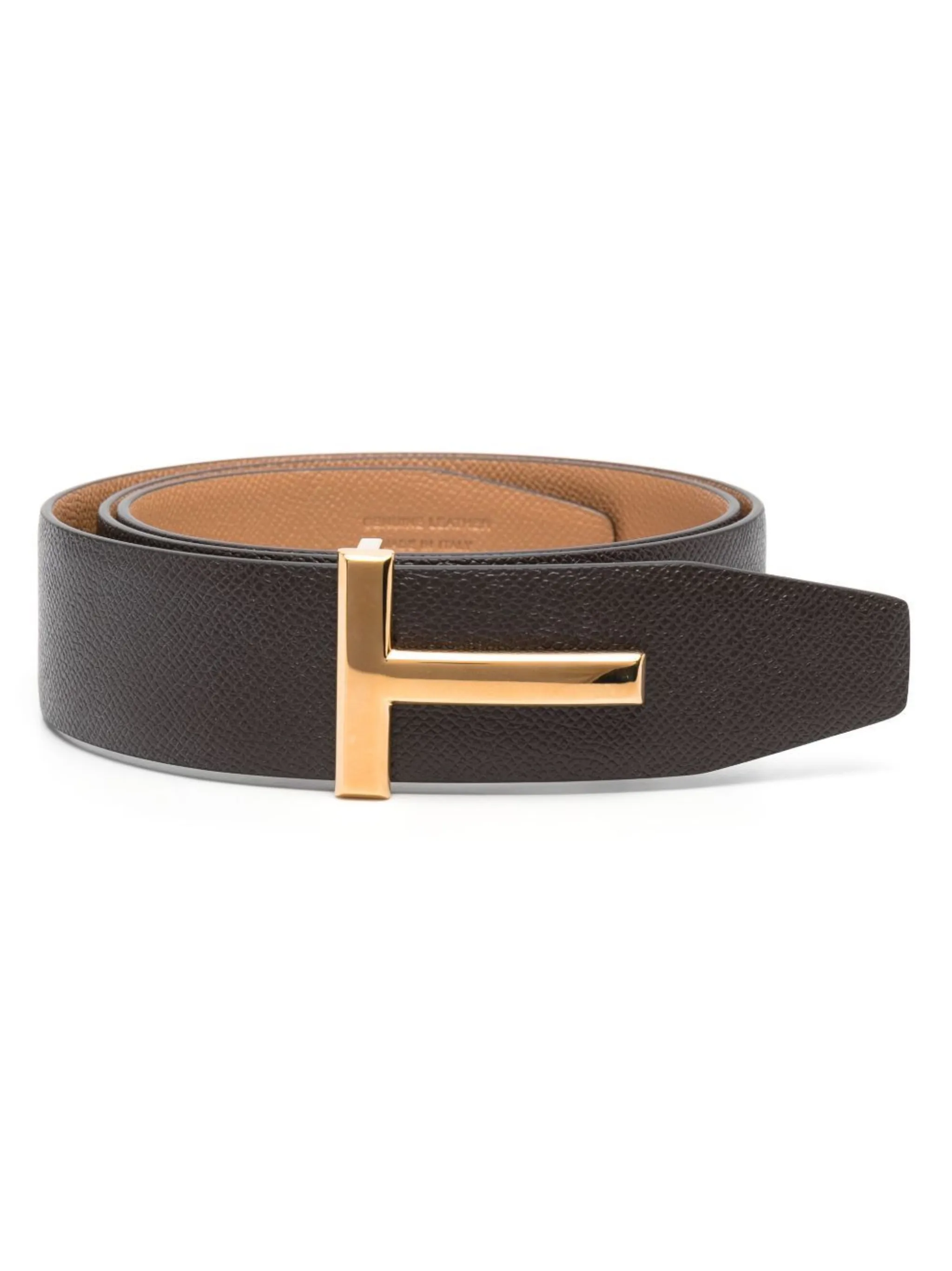logobuckle reversible leather belt TOM FORD