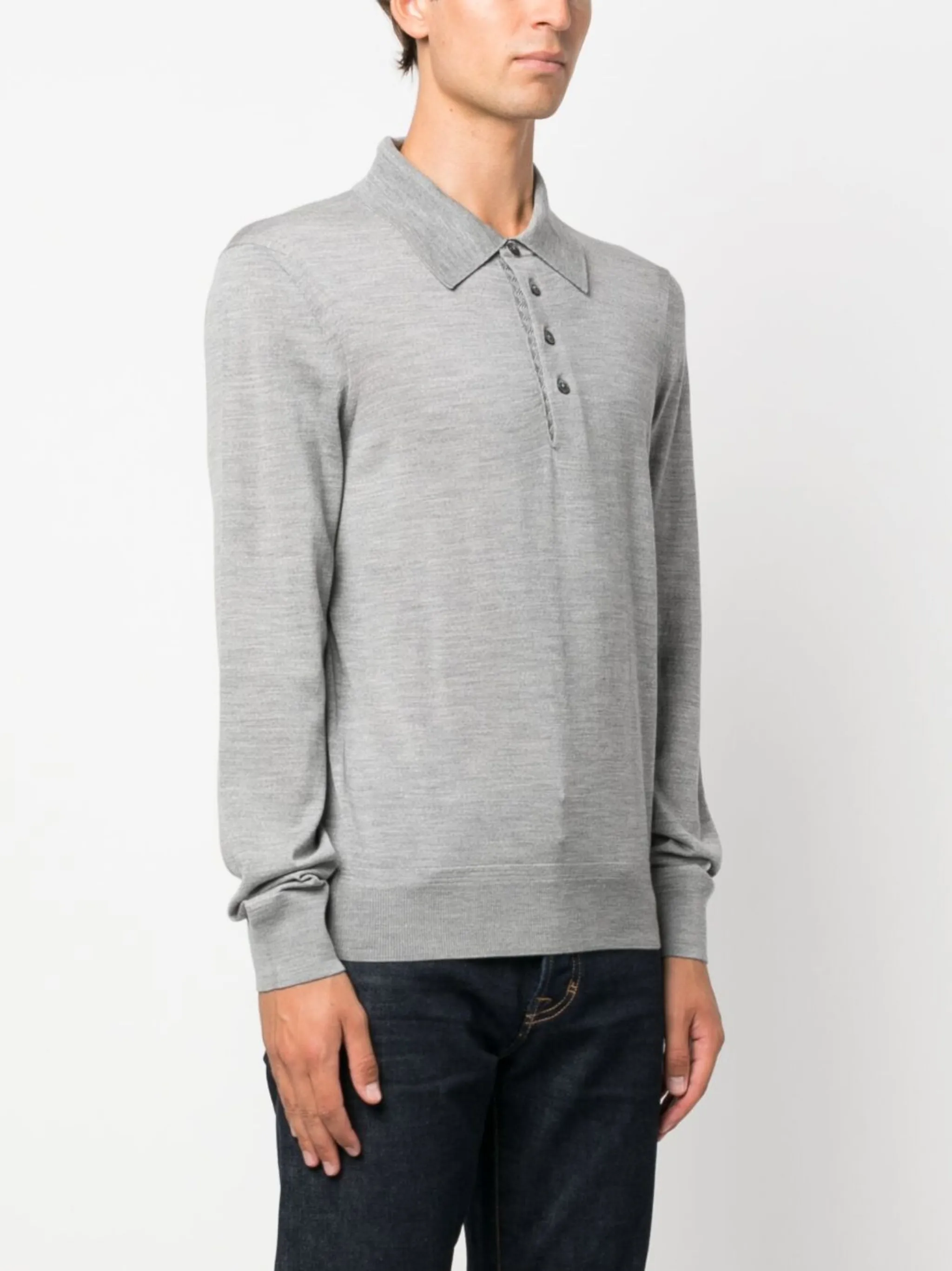 TOM FORD long-sleeve wool polo shirt | Eraldo.com KI TOM FORD long-sleeve wool polo shirt | Eraldo.com KI